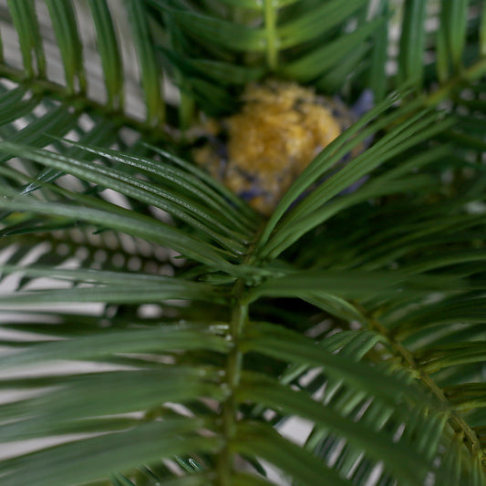 Künstliche Grünpflanze Cycas Palme Detailbild Blätter