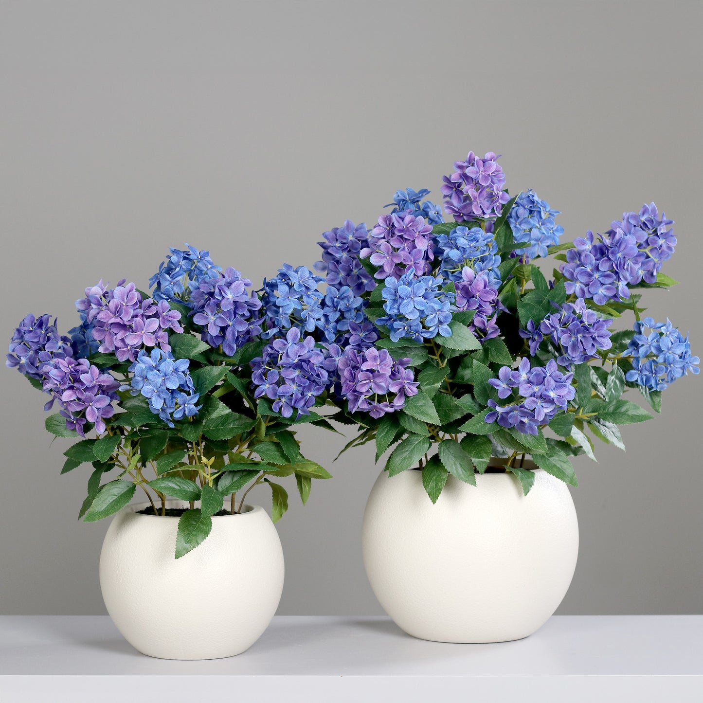 künstliche hortensie blau gruppe im topf lumisas choice