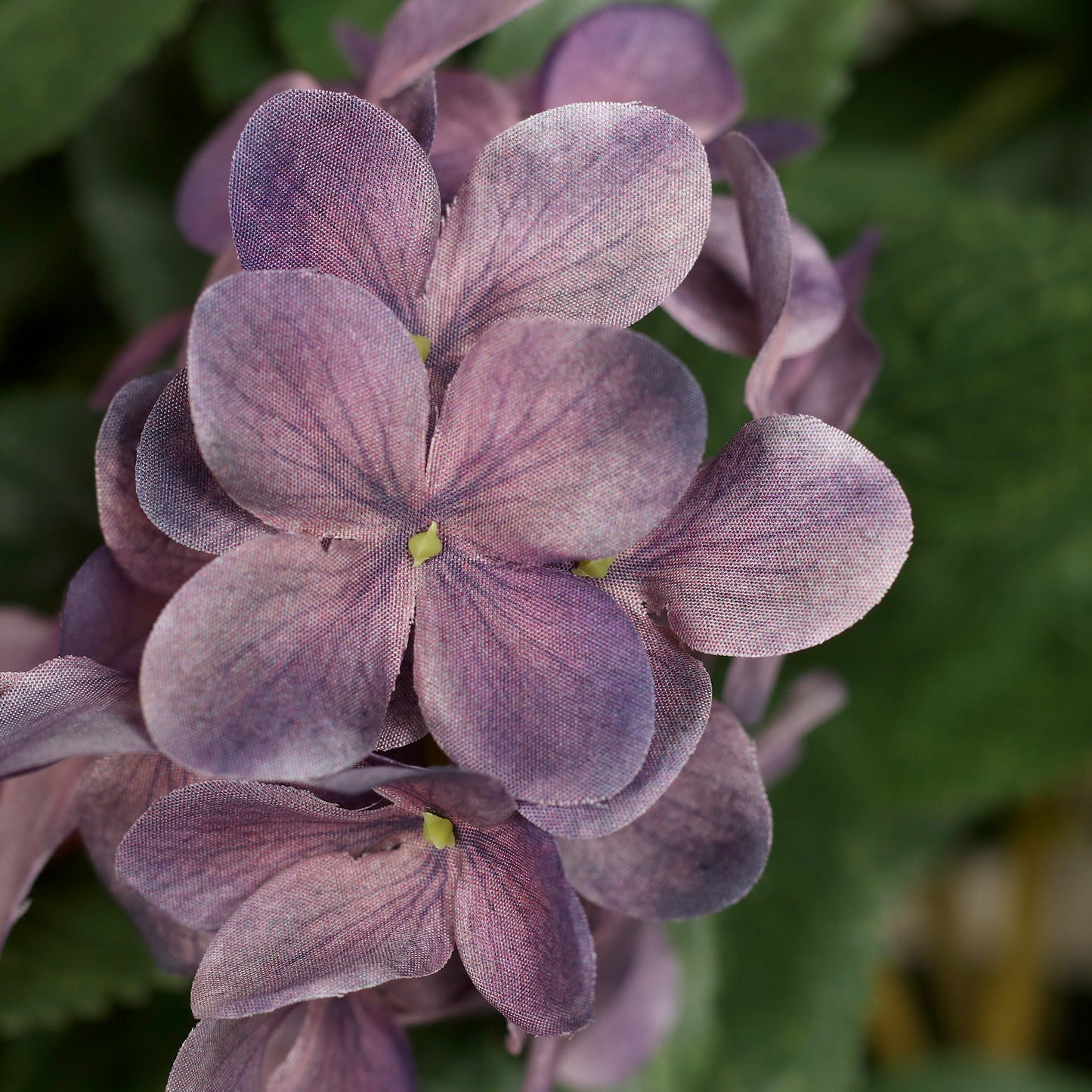 künstliche hortensie pink lila nahaufnahme