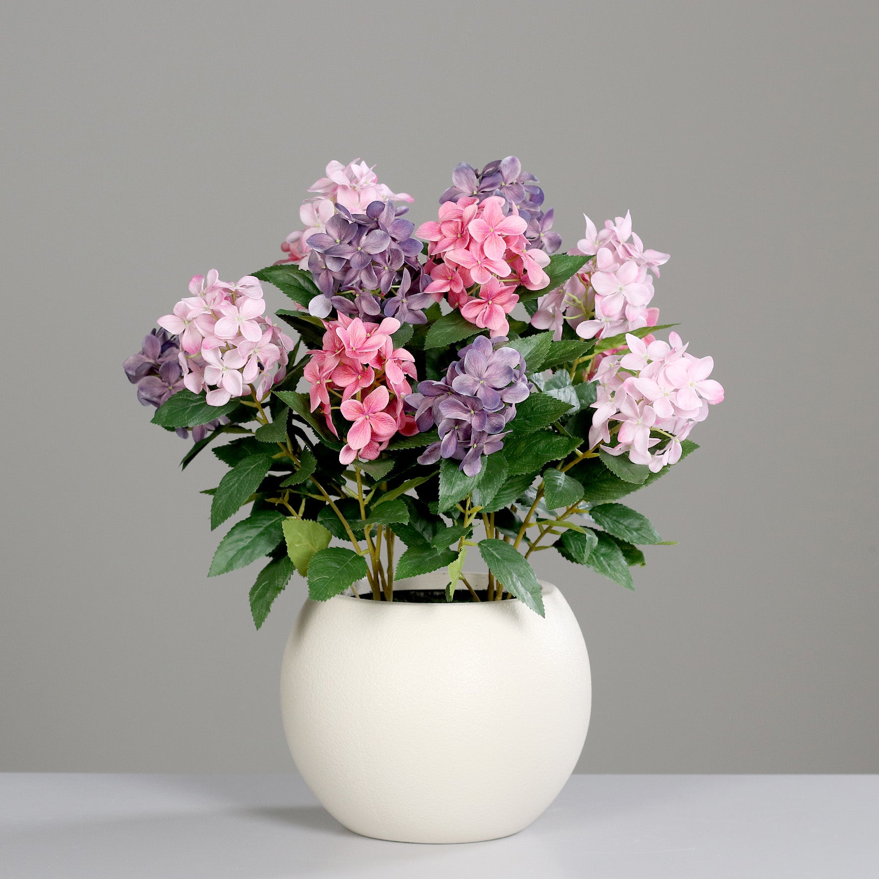 künstliche hortensie pink klein im topf lumisas choice
