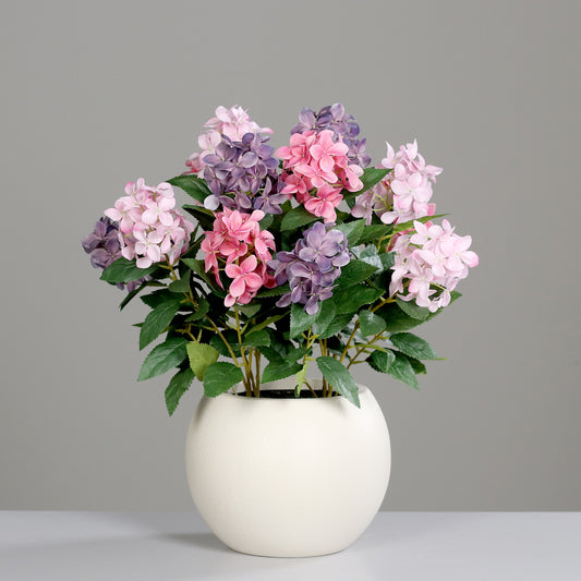 künstliche hortensie pink klein im topf lumisas choice