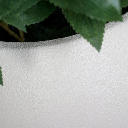 Detailbild künstliche hortensie weiß topf