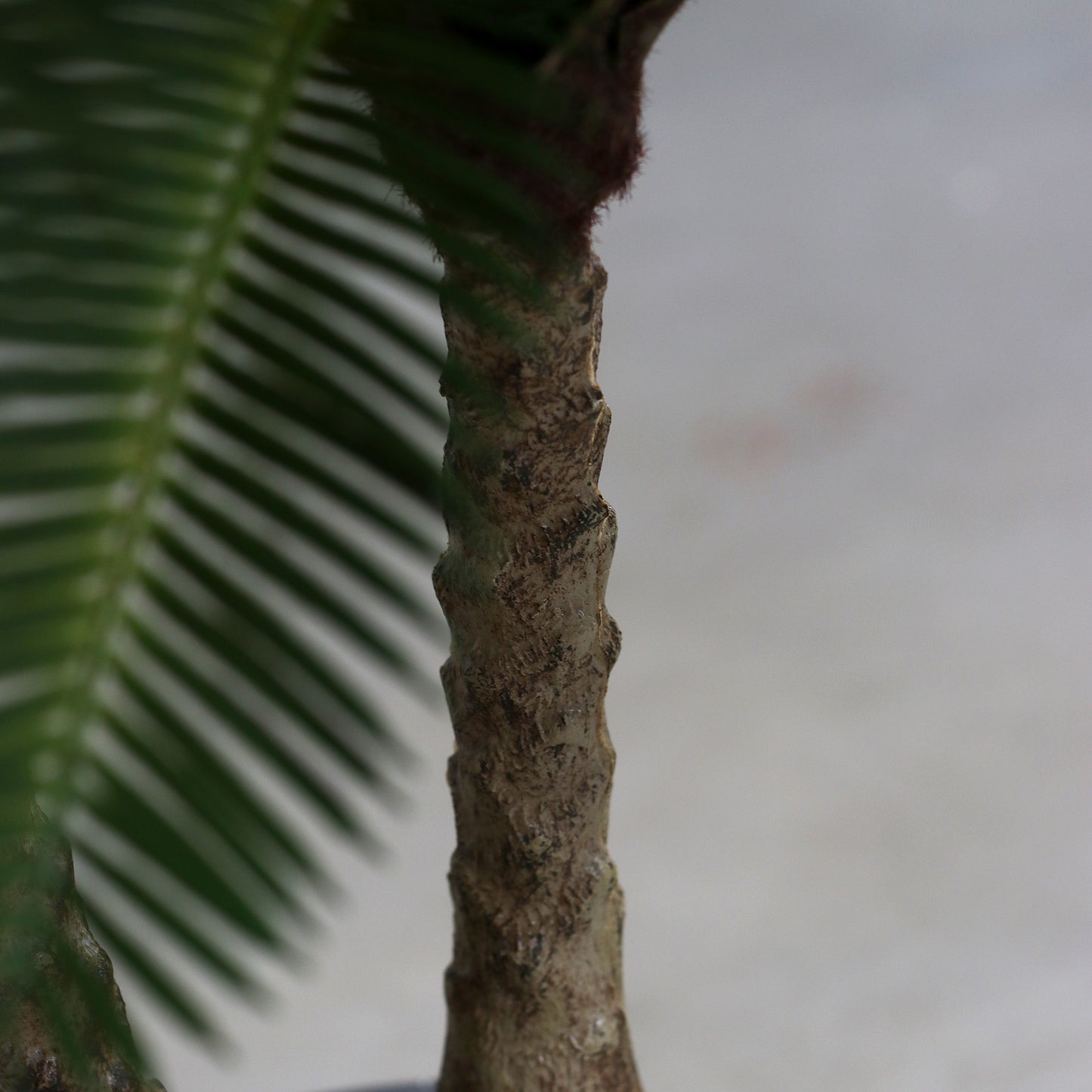 Künstliche Grünpflanze Cycas Palme Detailbild Stamm