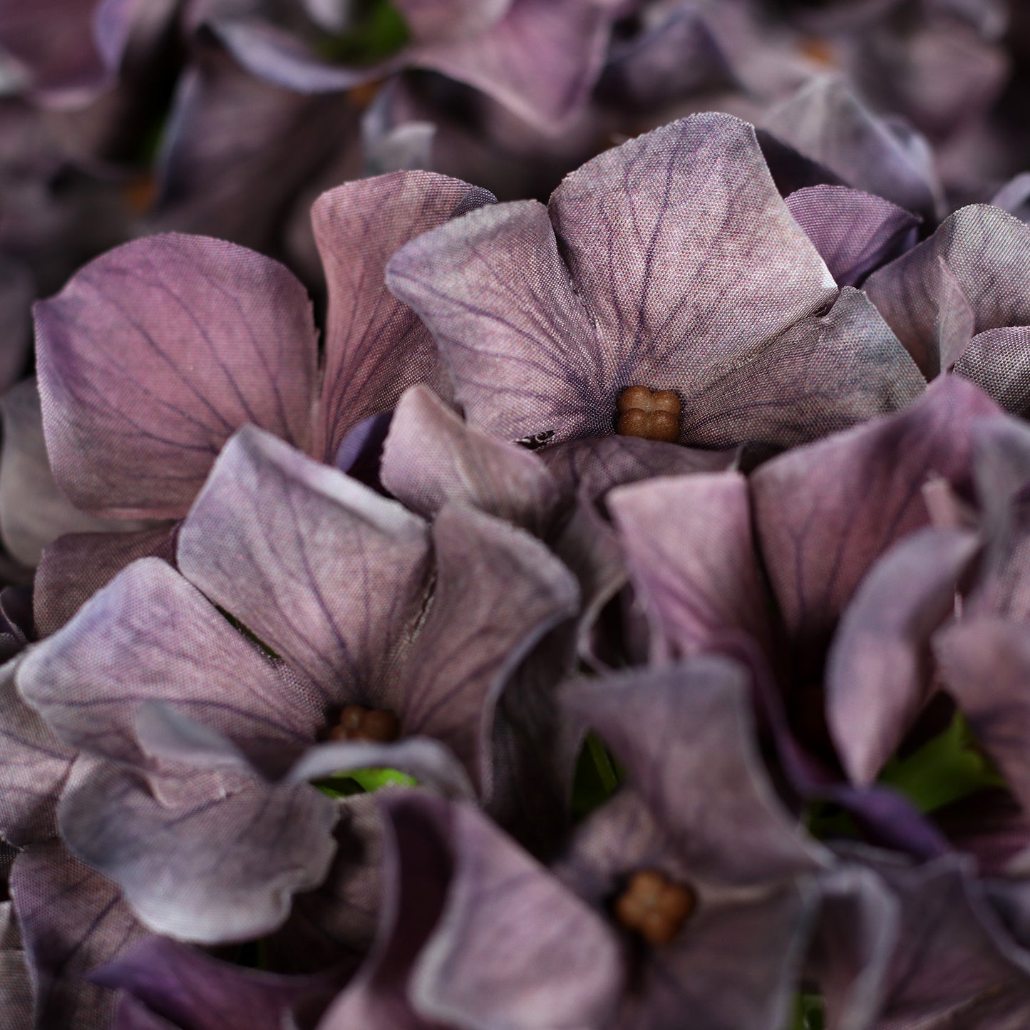Luxus künstliche Hortensien in Mauve
