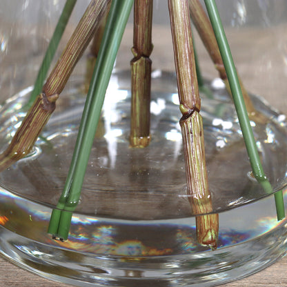 künstlicher Blumenstiel mit künstlichem Wasser aus Acryl in Glasvase