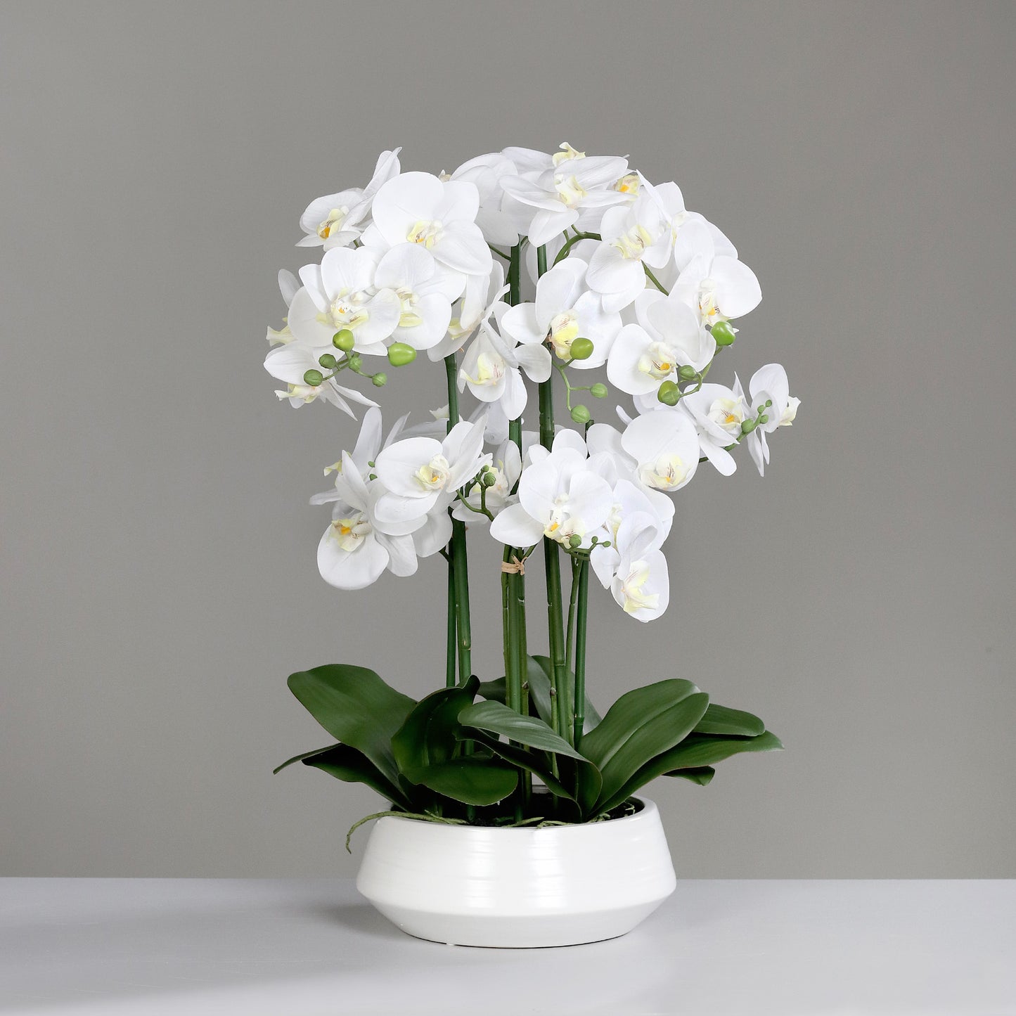 Künstliche Signature Orchidee klein mit stylischem Topf