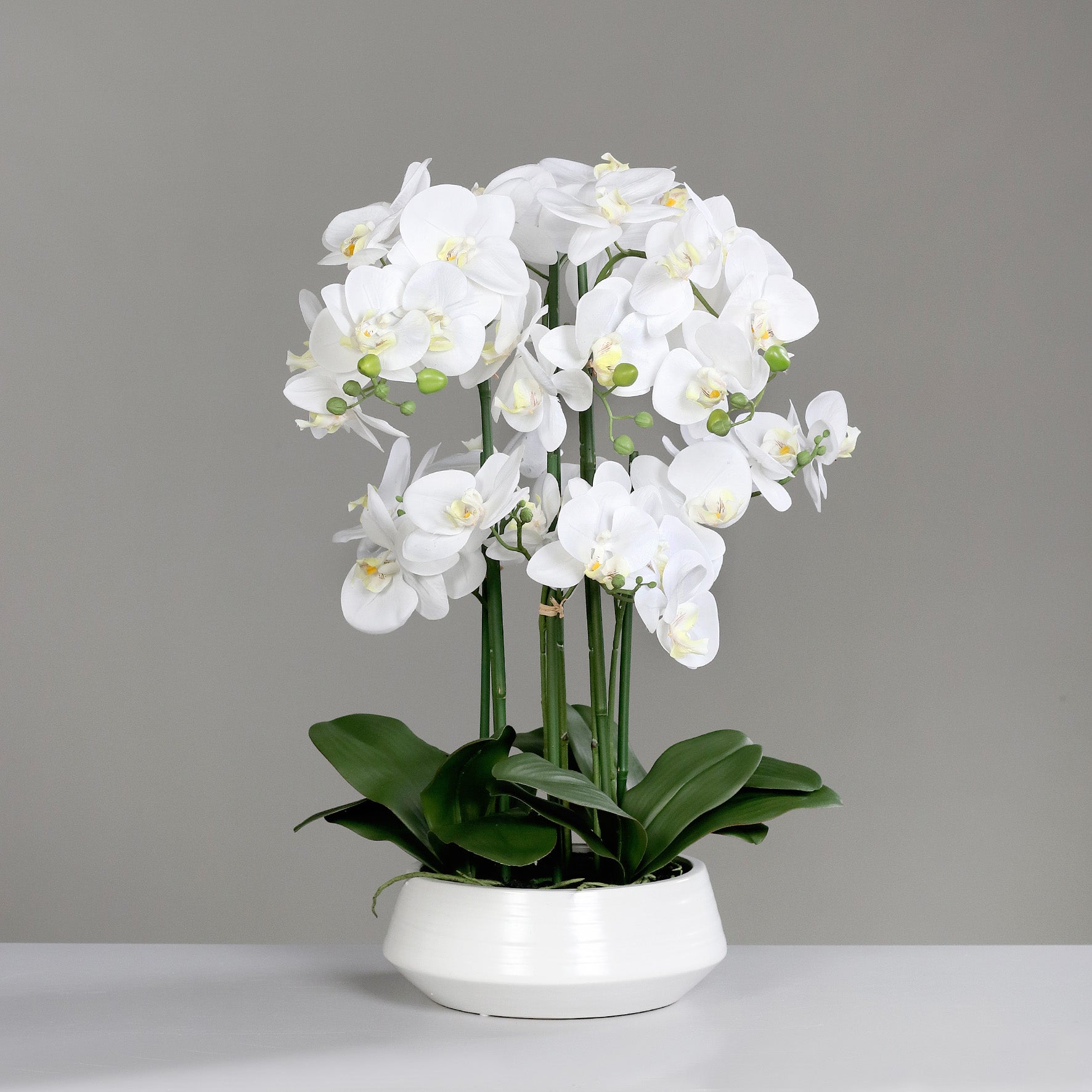 Künstliche Signature Orchidee klein mit stylischem Topf